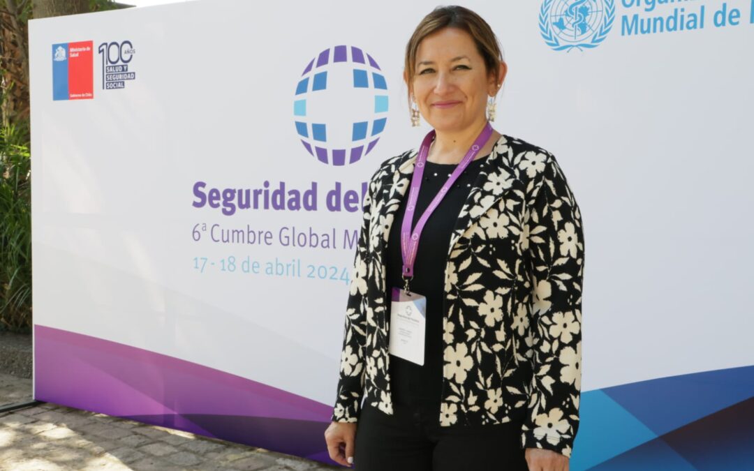 Sandra Oyarzo Torres,  Presidenta de  I.C.M., expuso en la 6° Cumbre Global Ministerial de Seguridad del Paciente 2024,  en Santiago de Chile.